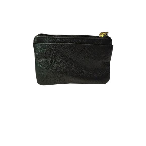 Lodis Black Leather  Bag with Red Trim Structured Shoulder Bag  Matching Pouch - Picture 11 of 14